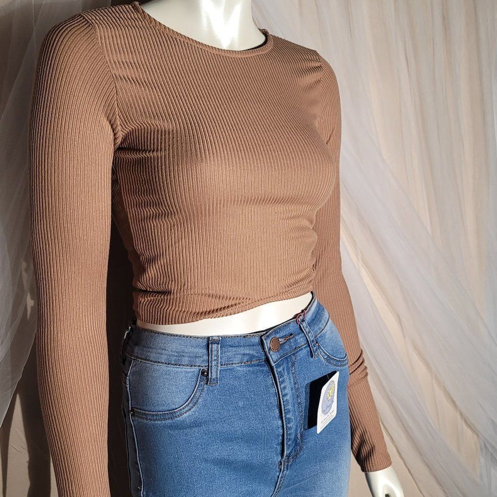 Brown Cropped Top